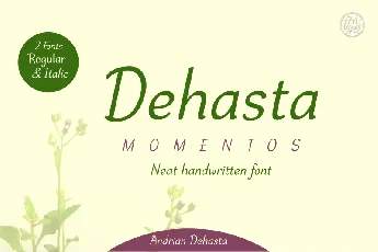 Dehasta Momentos font