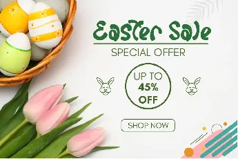 Cute Easter font