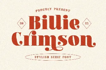 Billie Crimson font