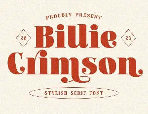 Billie Crimson font