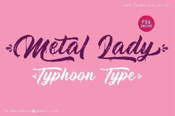 Metal Lady font