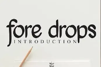 Fore Drops Script font