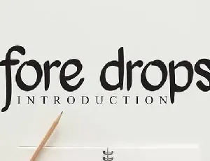 Fore Drops Script font