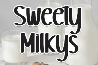 Sweety Milkys Display font