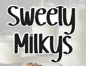 Sweety Milkys Display font
