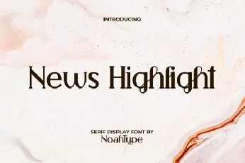 News Highlight font