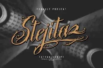 Stejita font