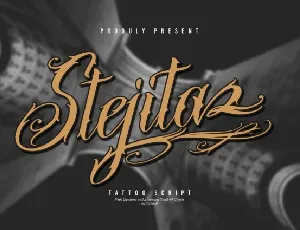 Stejita font