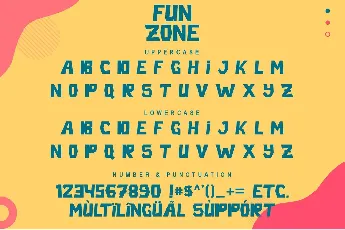 Fun Zone - Personal Use font