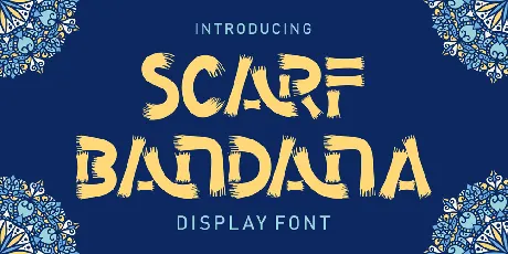 Scarf Bandana font