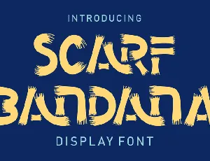 Scarf Bandana font