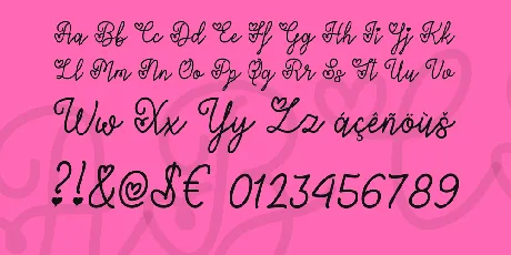 Lovers in February font