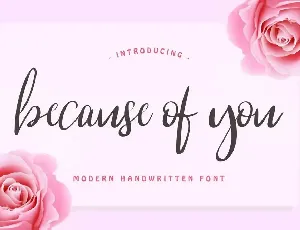 Because Of You Demo font