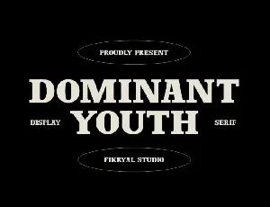 Dominant Youth font