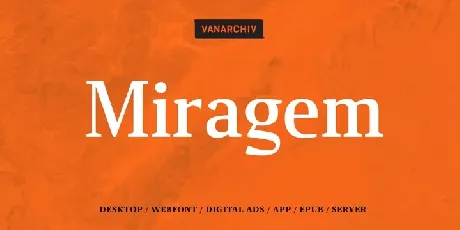 Miragem Family font