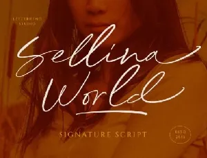 Sellina Word font