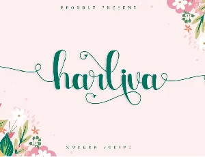 Harliva font