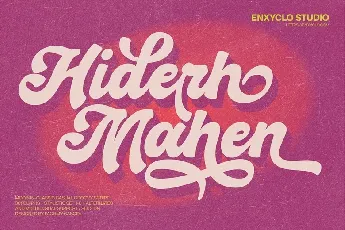 Hiderh Mahen font