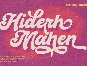 Hiderh Mahen font