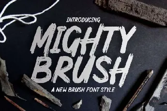 Mighty Brush Free font