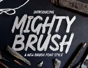 Mighty Brush Free font