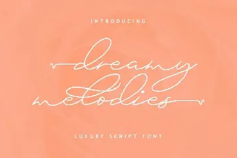 Dreamy Melodies Demo font