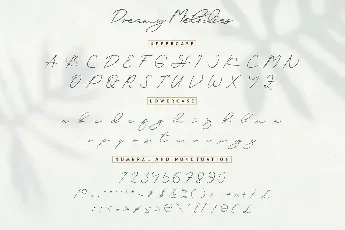 Dreamy Melodies Demo font