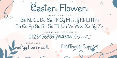 Easter Flower font