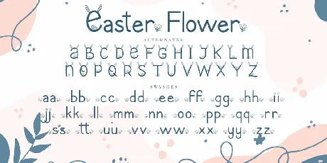 Easter Flower font