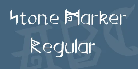 Stone Marker font