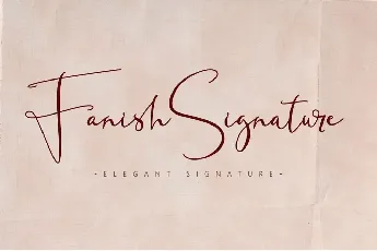 Fanish Signature font