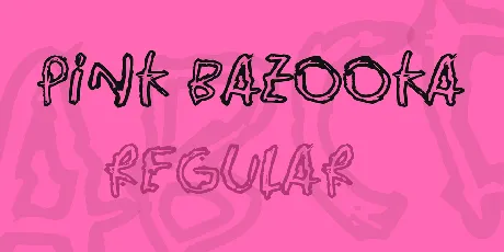 Pink Bazooka font