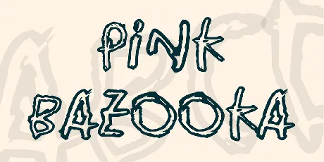 Pink Bazooka font