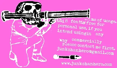 Pink Bazooka font