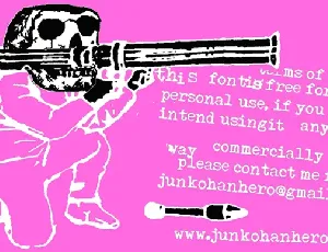 Pink Bazooka font