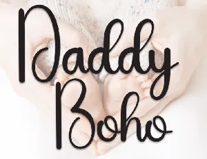 Daddy Boho font