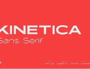 Kinetica Freebie Sans Serif font