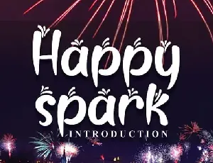 Happy Spark Display font