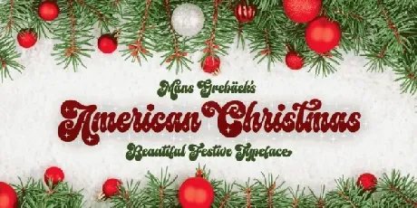 American Christmas font