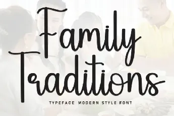 Family Traditions Script font