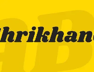 Shrikhand font