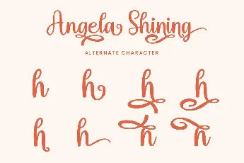 Angela Shining font