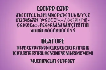 Cooker Cake Demo font