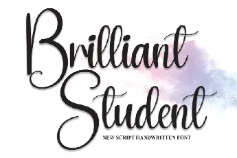 Brilliant Student font