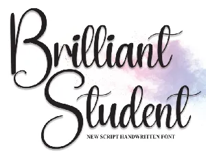 Brilliant Student font