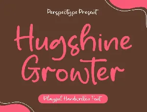 Hugshine Growter font