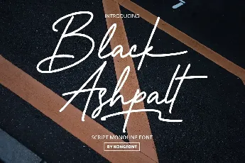 Black Ashpalt font