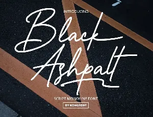 Black Ashpalt font