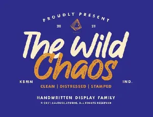 The Wild Chaos Display font