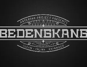 Bedengkang Typeface font